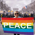 Rainbow Peace Letters Flag 3x5ft Poly - Flags Importer