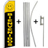 Bienvenidos (Yellow & Black) Super Flag & Pole Kit