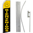 Bienvenidos (Yellow & Black) Super Flag & Pole Kit