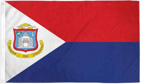 St. Maarten Flag 3x5ft - Dye-Sublimated Colors – Flags Importer