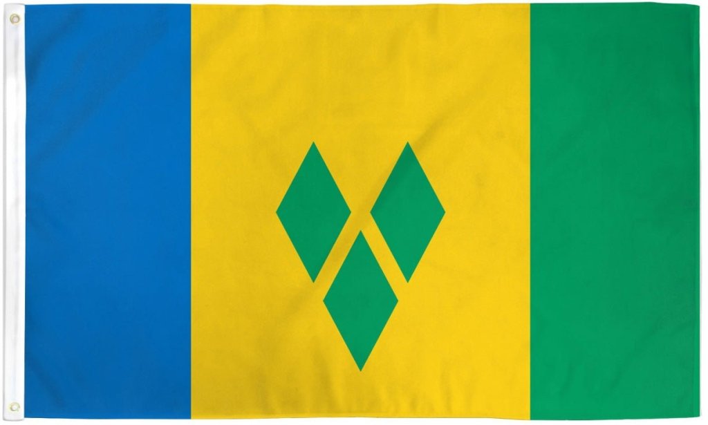 St. Vincent Flag 3x5ft Poly - Flags Importer