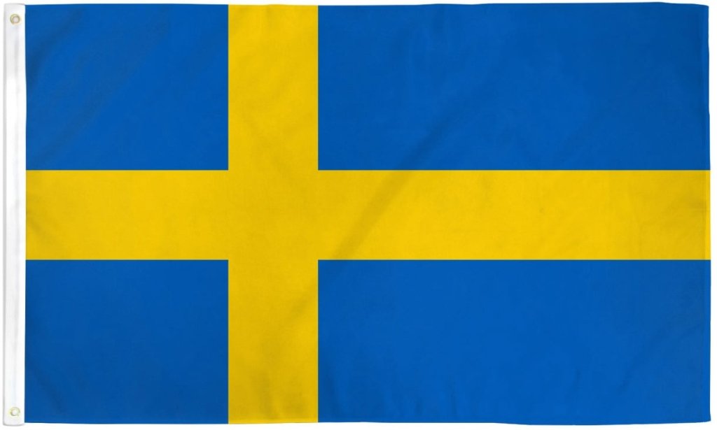 Sweden Flag 2x3ft Poly - Flags Importer