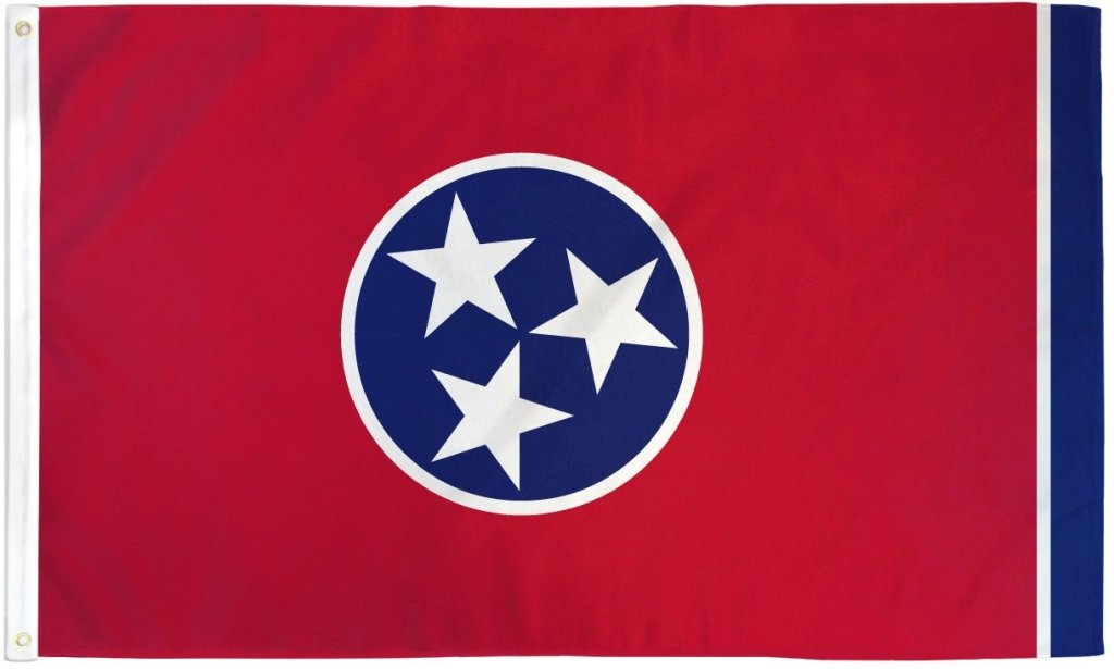 Tennessee Flag 3x5ft Poly - Flags Importer