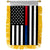 Thin Red/Blue Line USA Mini Banner - Flags Importer