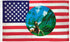 USA Riding Indian Circle Flag 3x5ft Poly - Flags Importer