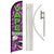 Vape Shop (Purple & Green) Windless Banner Flag & Pole Kit - Flags Importer