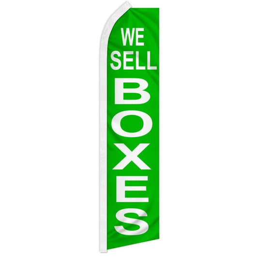 We Sell Boxes Green Super Flag | Flags Importer | 11.5ft x 2.5ft ...