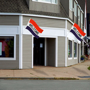 Welcome R/W/B Flag 3x5ft Poly | Flags Importer | Business Flag