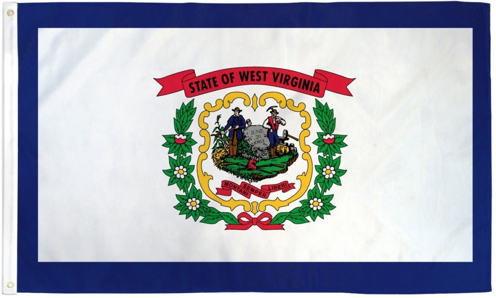 West Virginia Flag 3x5ft Poly - Flags Importer
