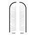 White Solid Color Windless Banner Flag & Pole Kit