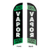 Vapor (Green & Black) Windless Banner Flag & Pole Kit