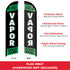 Vapor (Green & Black) Windless Banner Flag