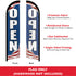 Open (Patriotic) Windless Banner Flag