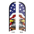 USA Eagle Windless Banner Flag & Pole Kit