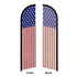 USA 50 Stars Windless Banner Flag & Pole Kit