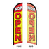 Now Open (Red & Yellow) Windless Banner Flag & Pole Kit