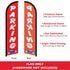 Parking (Red) Windless Banner Flag