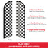 Black & White Checkered Windless Banner Flag