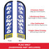 Preowned Cars (Blue & White) Windless Banner Flag