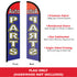 Auto Parts (Red & Blue) Windless Banner Flag