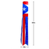 Puerto Rico Super Shiny Poly 5ft Windsock