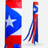 Puerto Rico Super Shiny Poly 5ft Windsock
