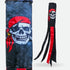 Red Bandana Jolly Roger Super Shiny Poly 5ft Windsock