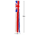 United Kingdom Super Shiny Poly 5ft Windsock