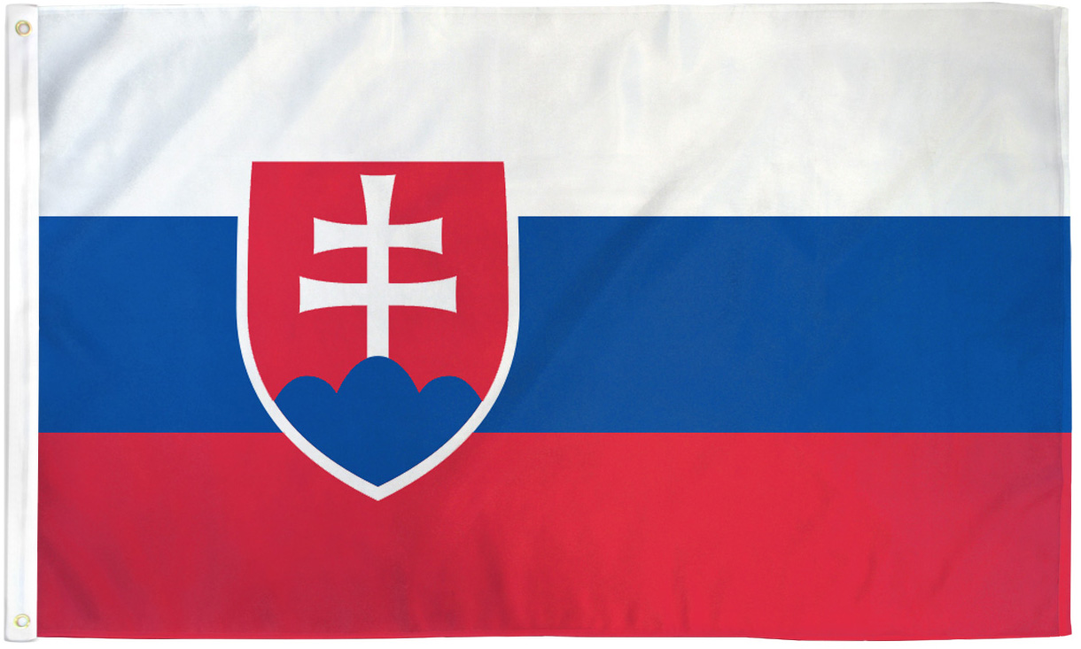 Slovakia 3x5ft Flag