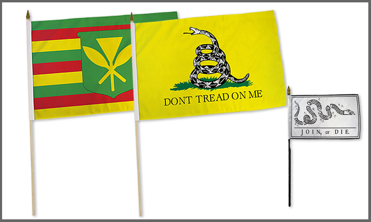Historical Stick Flags