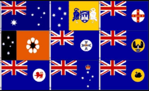 All Australia State Flags