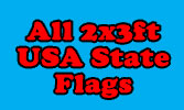 All 2x3ft USA State Flags