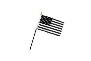 4 x "USA BLACK & WHITE" 3x5 ft flag poly American US United States 