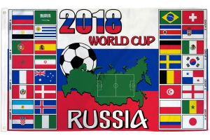 World Cup 2018 (Groups) Flag 3x5ft Poly