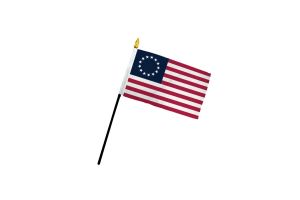 Betsy Ross 4x6in Stick Flag