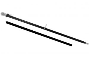 6ft Spinning Stabilizer Flag Pole in Black