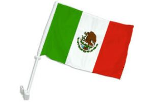 Mexico Double-Sided Car Flag