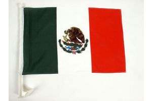 Mexico Single-Sided Car Flag