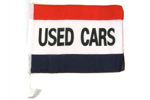 Used Cars (RWB) Single-Sided Car Flag