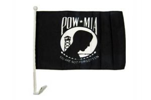 POW-MIA (Standard) Single-Sided Car Flag