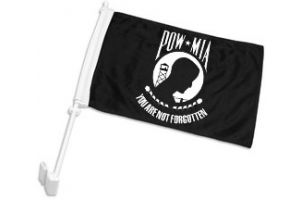 POW-MIA (Standard) Double-Sided Car Flag