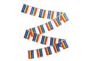 30ft String Flag Set of 20 Rainbow Flags