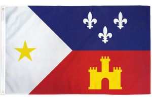 Louisiana Acadiana Flag 3x5ft Poly