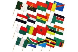 (12x18in) Set of 20 African Stick Flags