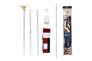 American Flag and Flag Pole Kit