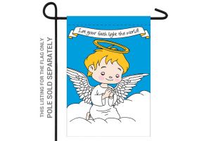 Angel (Boy) 12x18in Garden Flag