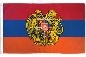 Armenia (Coat of Arms) Flag 3x5ft Poly