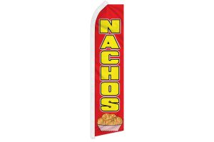 Nachos Superknit Polyester Swooper Flag Size 11.5ft by 2.5ft