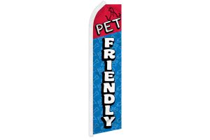 Pet Friendly Superknit Polyester Swooper Flag Size 11.5ft by 2.5ft