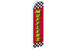 Muffler (Red Checkered) Super Flag
